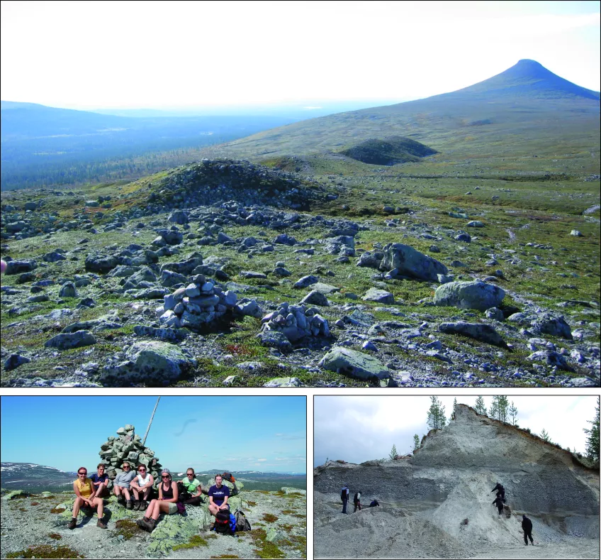 Sediment och landformer studeras på dryg veckolång exkursion, här bilder från nordvästra Dalarna
